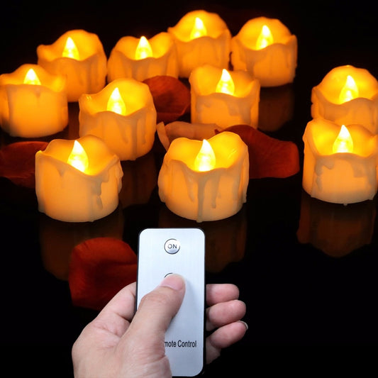 Flameless LED Candle Set - Remote Control Optional - Pack of 12 or 24