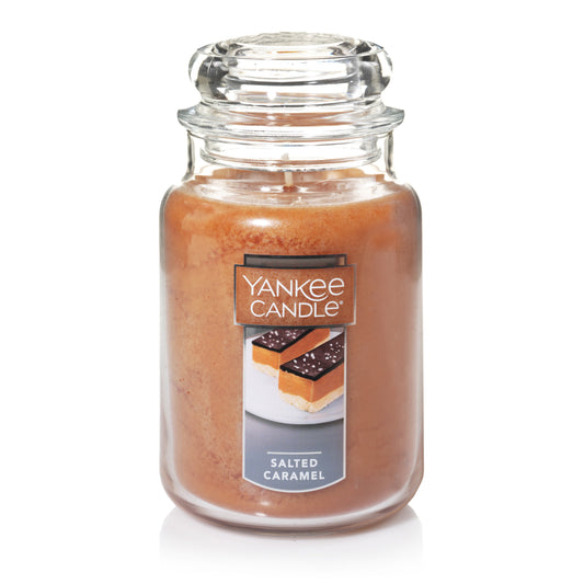 Yankee Candle Salted Caramel - Original Large Jar Christmas Holiday Candle