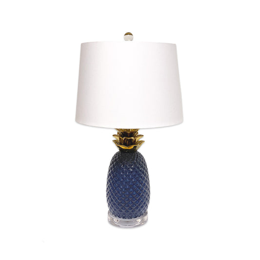 Pier 1 Pineapple Navy And Gold Table Lamp - Decor44
